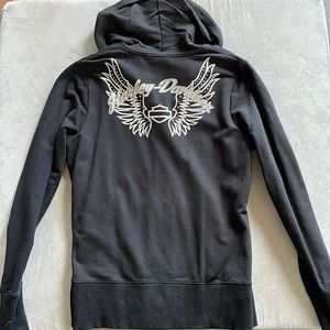 Harley Davidson womens zip up hoodie